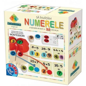 Sa invatam numerele si operatiile de baza cu 32 de carti de joc - D-Toys