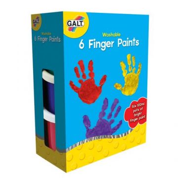 6 Finger Paints Washable Galt - Acuarele Lavabile pentru Pictat cu Mana