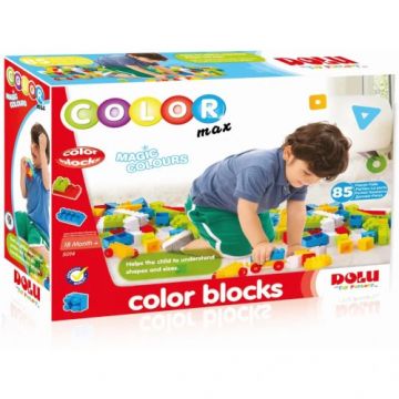 Cuburi Colorate Dolu de Construit 85 Piese