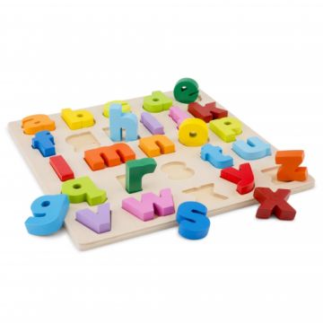 Puzzle Alfabet New Classic Toys cu Litere Mici
