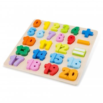 Puzzle New Classic Toys din Lemn cu Numere
