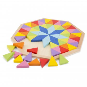 Puzzle New Classic Toys Octogon Colorat cu 72 piese