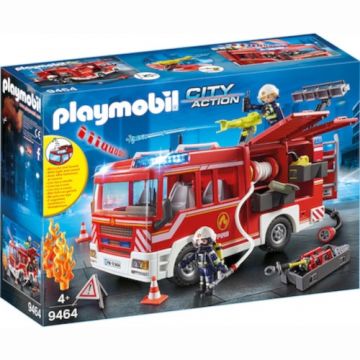 Set de Constructie Playmobil Masina de Pompieri cu Furtun