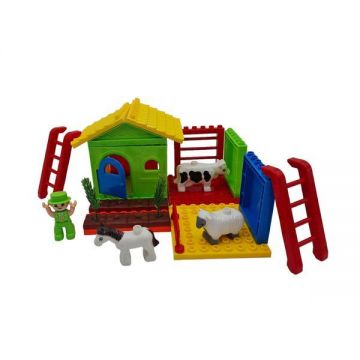 Joc de construit - Ferma, 26 piese, 7Toys