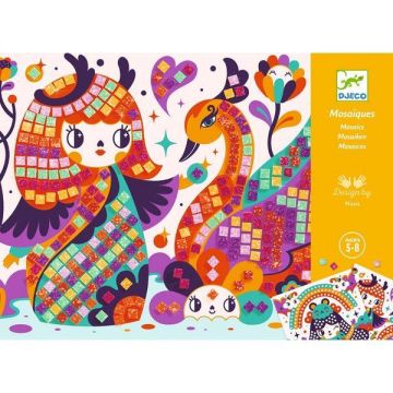 Mozaic kokeshis. joc creativ djeco 5-8 ani