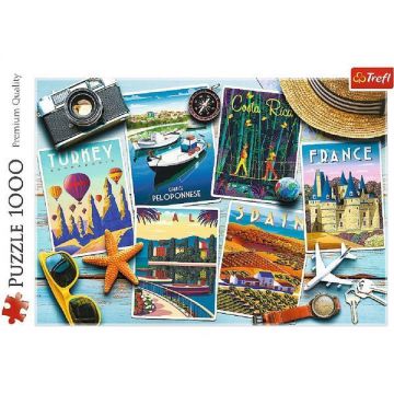 Puzzle 1000 trefl carti postale