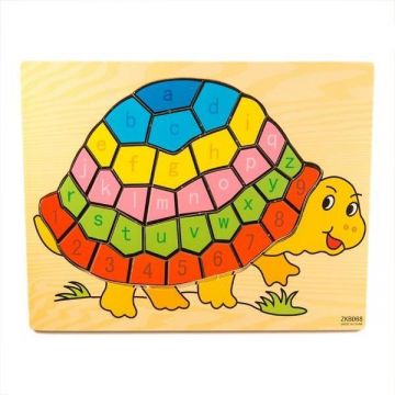 Puzzle educativ din lemn, 7Toys