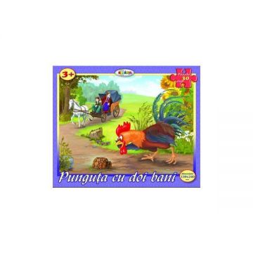 Puzzle - Punguta cu doi bani (30 de piese) 3 ani+