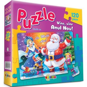 Puzzle - Vine, vine anul nou! 120 piese