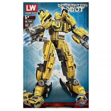 Set de constructie LW, Transformers 2 in 1 - Bumblebee, 332 piese
