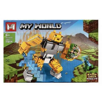 Set de constructie MG, My World of Minecraft - Robot, 285 piese