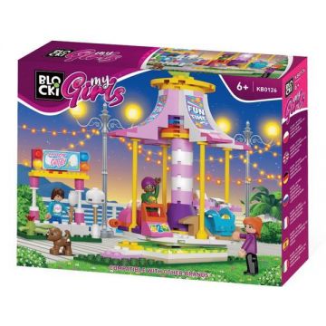 Joc de construit, Carusel, 160 piese, 7Toys