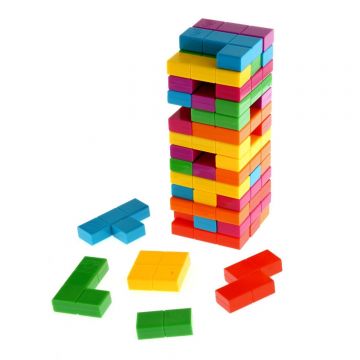Joc de societate Jenga TETRIS, 47 piese