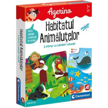 Joc educativ Agerino: Habitatul animalutelor