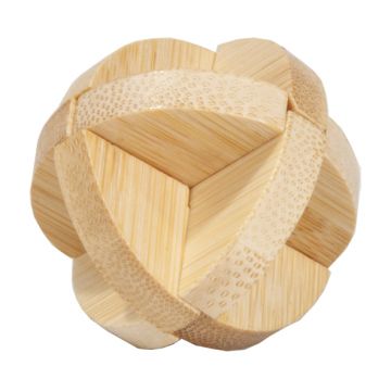 Joc logic IQ din lemn bambus in cutie metalica-3 Fridolin