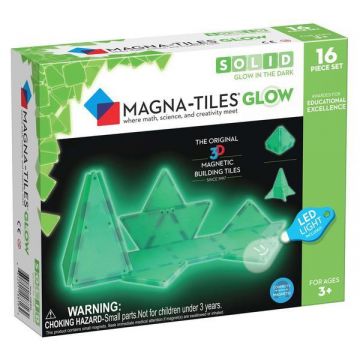 Magna - Tiles Glow, set magnetic fosforescent, 7Toys