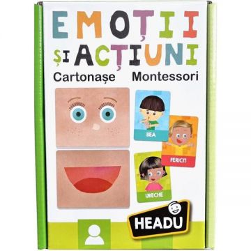 Montessori. Cartonase emotii si actiuni in romana
