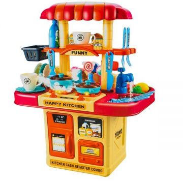 Play set multifunctional, bucatarie si supermarket, 7Toys