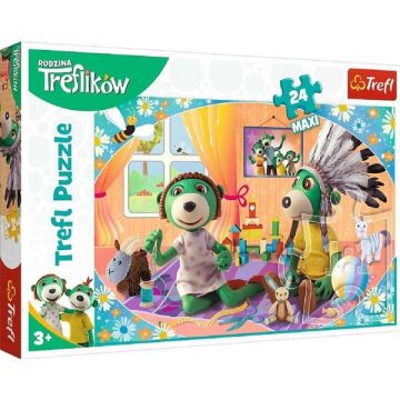 Puzzle 24 Maxi: Treflik. Familia fericita