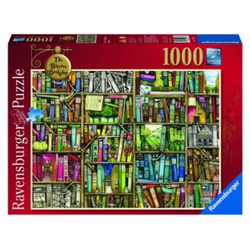 Puzzle adulti si copii Libraria Bizara 1000 piese Ravensburger