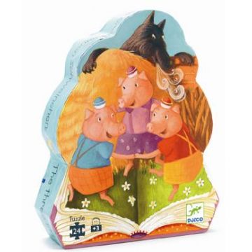 Puzzle cei 3 purcelusi Djeco