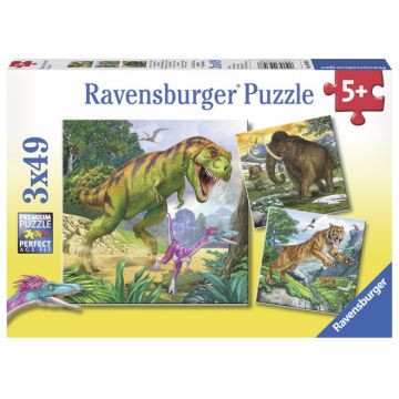 Puzzle Dinozauri 3X49 piese Ravensburger