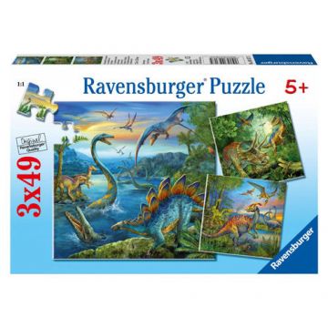 Puzzle farmecul Dinozaurilor 3X49 piese Ravensburger