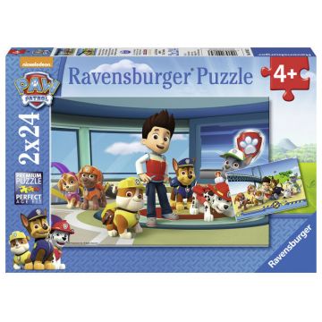 Puzzle patrula catelusilor 2X24 piese Ravensburger