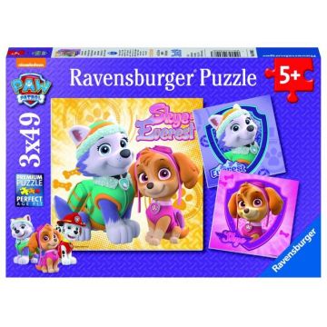 Puzzle patrula Catelusilor M1, 3X49 piese Ravensburger
