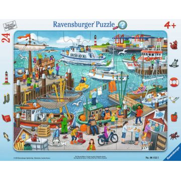 Puzzle Portul cu barci 24 piese Ravensburger