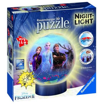 Puzzle 3D luminos Frozen 72 piese Ravensburger