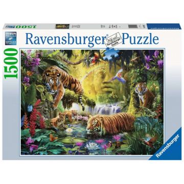 Puzzle adulti Iaz cu tigri 1500 piese Ravensburger