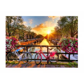 Puzzle din lemn - Bicycles of Amsterdam - 150 piese