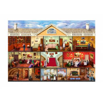 Puzzle din lemn - Victorian Mansion - 200 piese