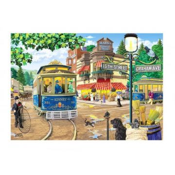 Puzzle din lemn - Victorian Street - 200 piese