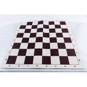 Combo Set: Piese de sah din plastic no. 6 - light si Tabla de sah din vinil