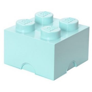 LEGO® Cutie depozitare LEGO 2x2 albastru aqua