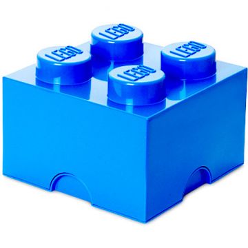 LEGO® Cutie depozitare LEGO 2x2 albastru inchis