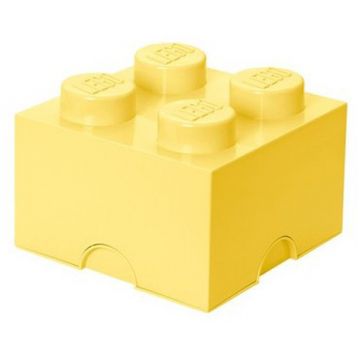 LEGO® Cutie depozitare LEGO 2x2 galben deschis
