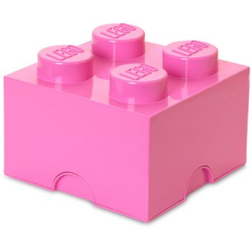 LEGO® Cutie depozitare LEGO 2x2 roz