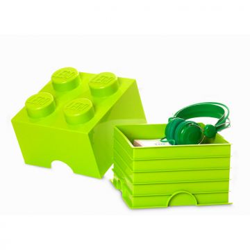 LEGO® Cutie depozitare LEGO 2x2 verde deschis (40031220)