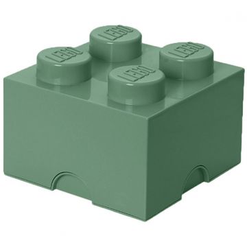 LEGO® Cutie depozitare LEGO 2X2 verde nisip (40031747)
