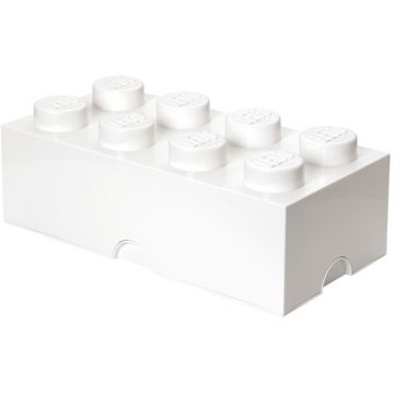 LEGO® Cutie depozitare LEGO 2x4 alb