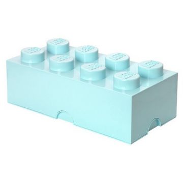 LEGO® Cutie depozitare LEGO 2x4 albastru aqua (40041742)