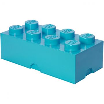 LEGO® Cutie depozitare LEGO 2x4 albastru turcoaz (40041743)