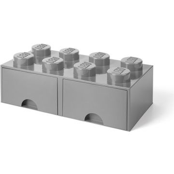 LEGO® Cutie depozitare LEGO 2x4 cu sertare, gri (40061740)