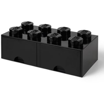 LEGO® Cutie depozitare LEGO 2x4 cu sertare, negru (40061733)