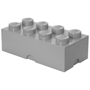 LEGO® Cutie depozitare LEGO 2x4 gri