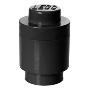 LEGO® Cutie rotunda depozitare LEGO 1x1 negru