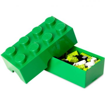 LEGO® Cutie sandwich LEGO 2x4 verde inchis